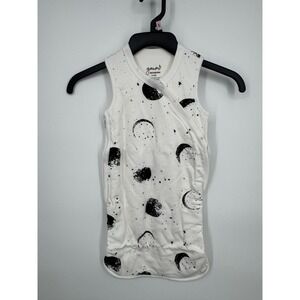 NWT Goumi Slumber sleep sack Sleepbag Babies 0-3M White Many Moons Print